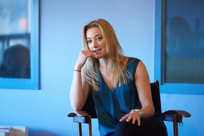 Zoie Palmer, Android. Image: Steve Wilkie/Syfy